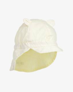 Liewood-Yellow Organic Cotton Reversible Sun Hat | Childrensalon