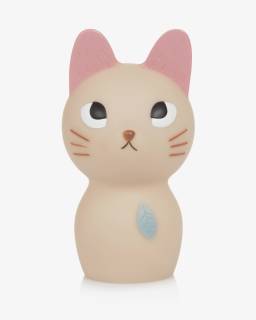 Moulin Roty-Beige & Pink Cat Night Light (15.5cm) | Childrensalon