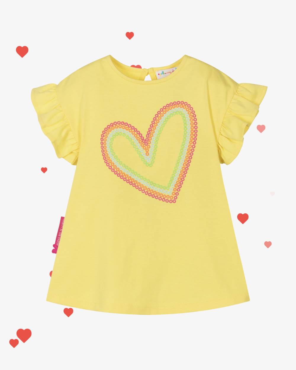 Agatha Ruiz de la Prada-Girls Sunshine Heart Cotton Dress | Childrensalon Outlet