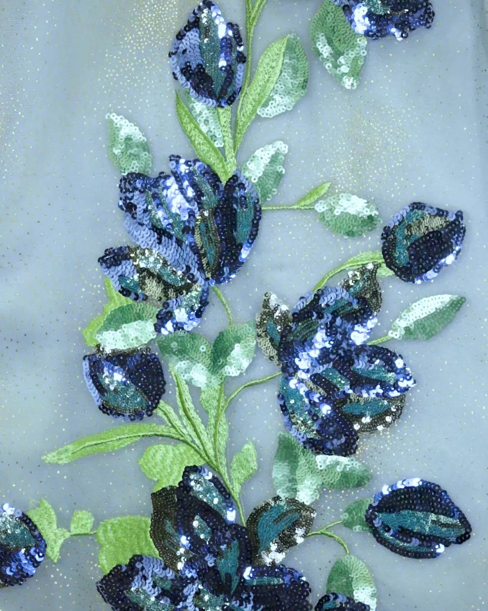 Junona-فستان أزرق للبنات مزين بالترتر والتطريز | Childrensalon Outlet