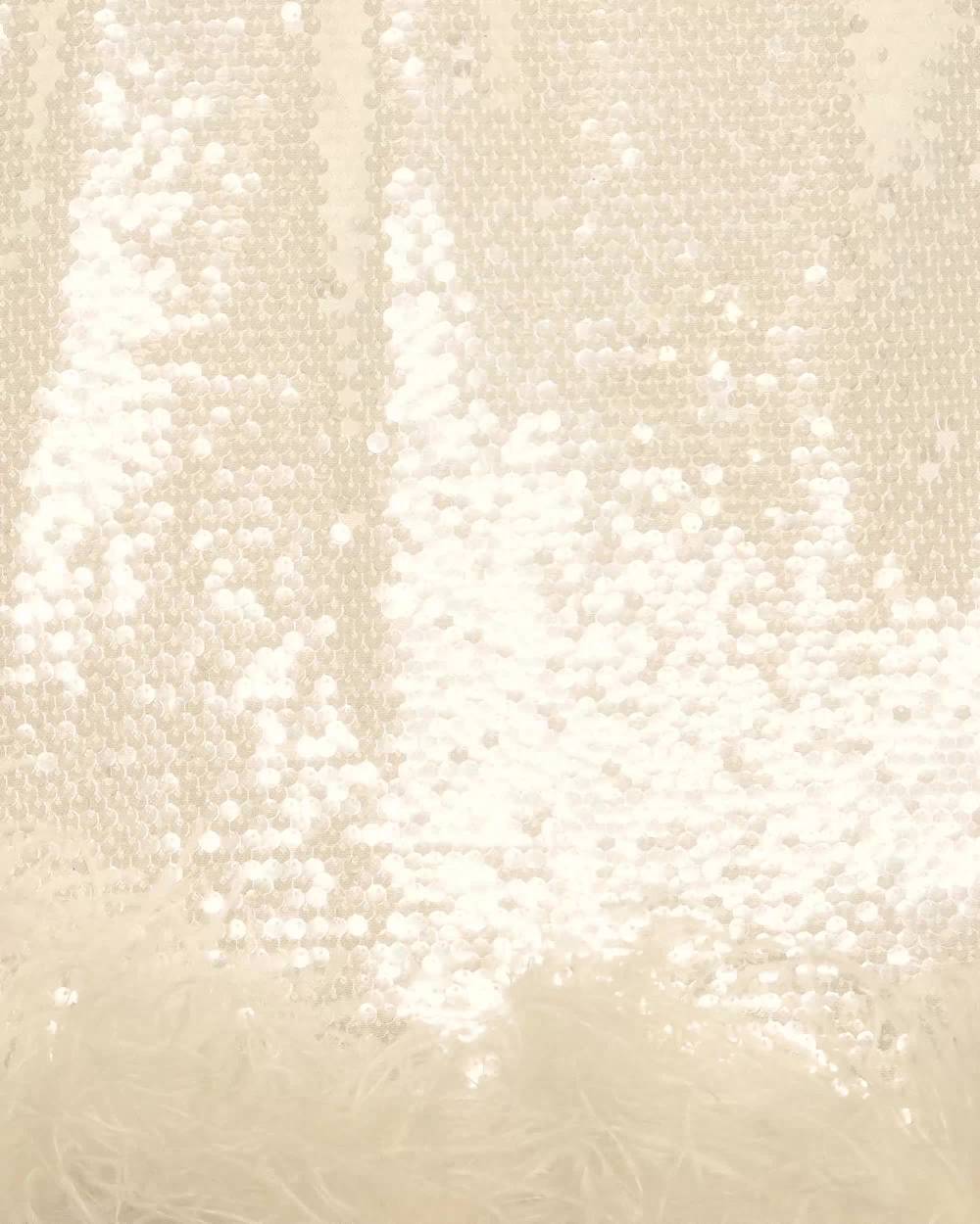 Junona-فستان عاجي ساحر للبنات مزين بالريش | Childrensalon Outlet