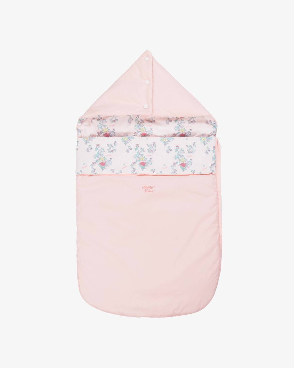 KENZO KIDS-Girls Blush Dual-Sided Cotton Cocoon | Childrensalon Outlet