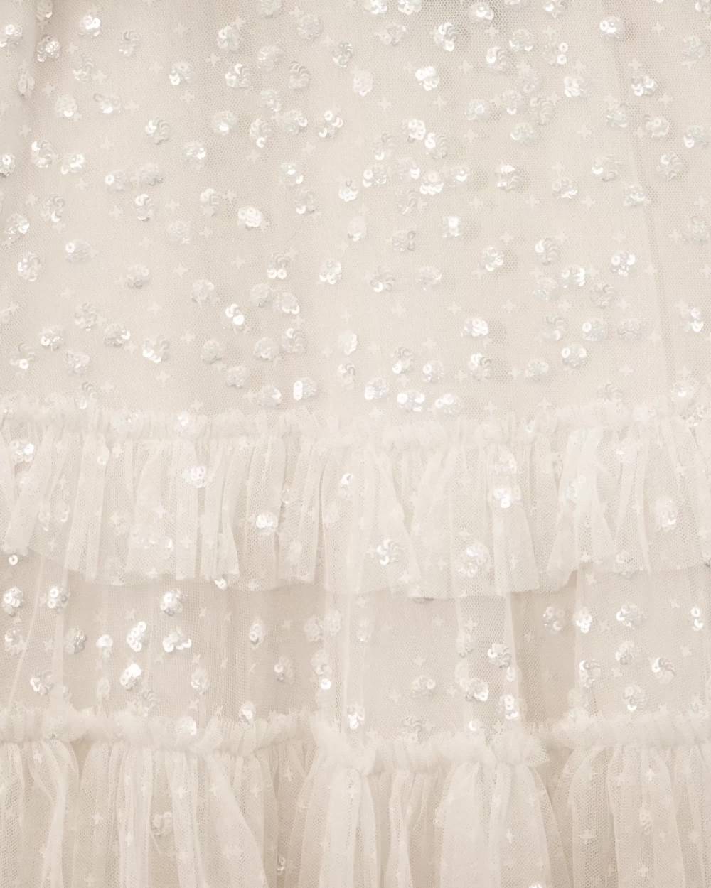 Needle & Thread-Girls Tulle Ivory Sequin Gown | Childrensalon Outlet