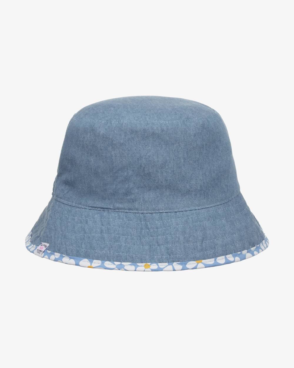 Week-end à la mer-Girls Reversible Blue Blossom Sunshade Hat | Childrensalon Outlet
