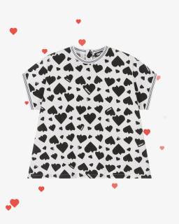 DKNY-Girls Monochrome Heart Pattern Blouse | Childrensalon Outlet