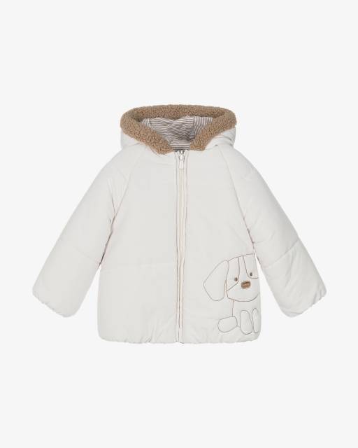 Mayoral Для новорожденных-Beige Reversible Padded Baby Coat | Childrensalon Outlet