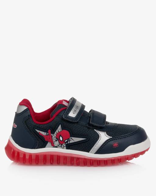 Geox-Boys Blue Spidey Light-Up Sneakers | Childrensalon Outlet