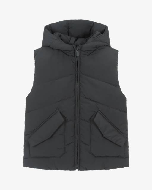 Mayoral-Жилет с капюшоном серо-бежевый двусторонний для мальчиков | Childrensalon Outlet