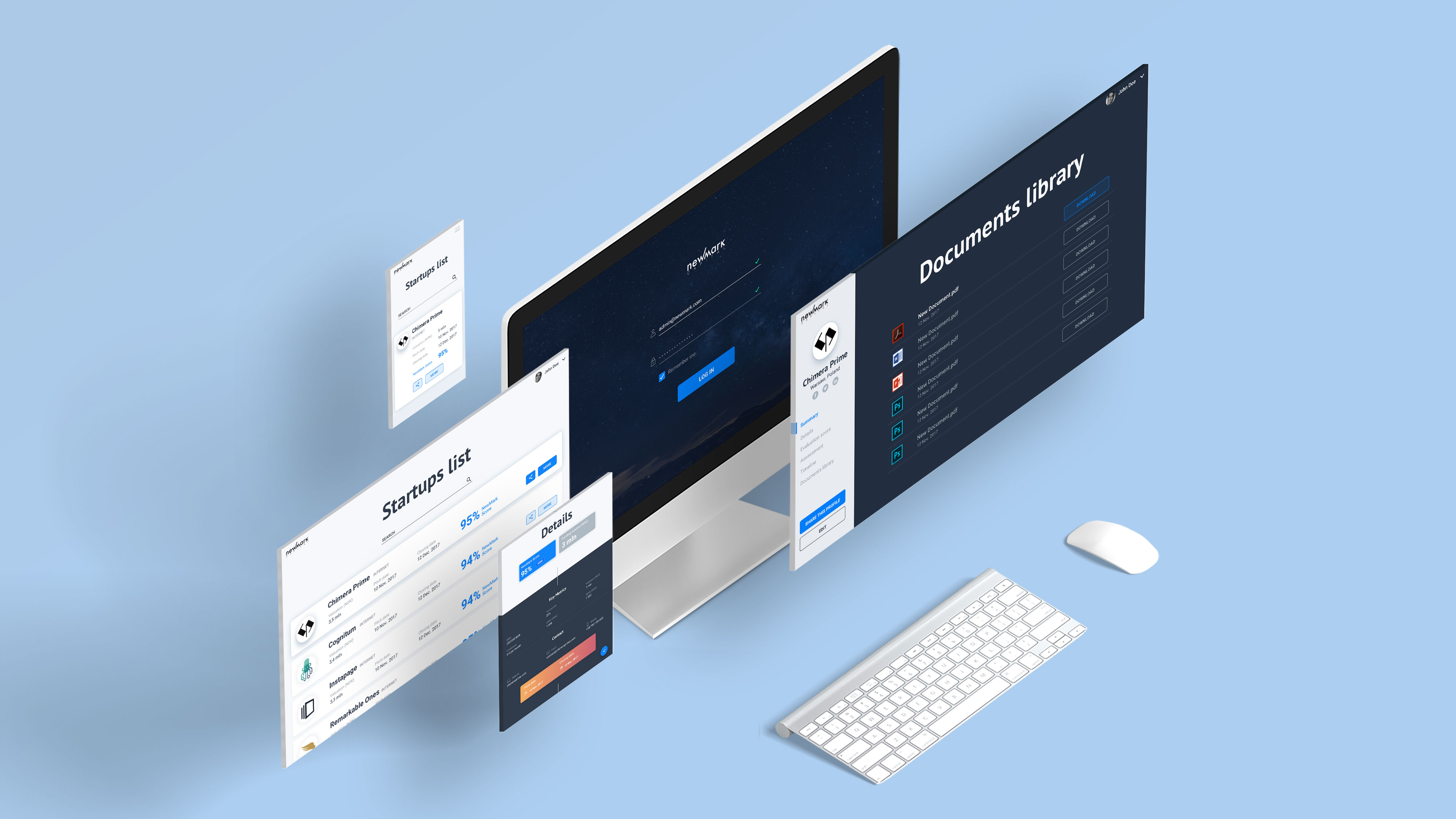 NewMark Capital App for VC Investors