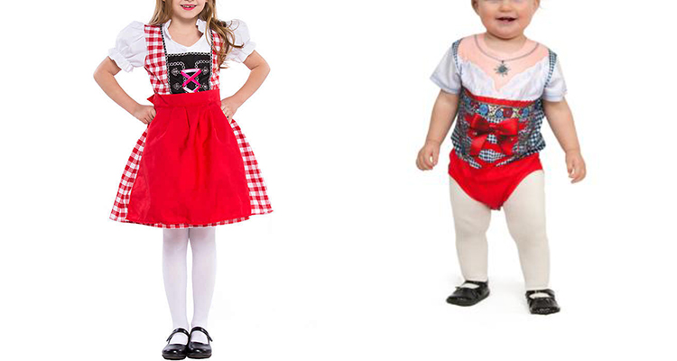 bavarian costume for kids and babies