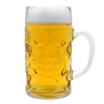 dimpled beer mug