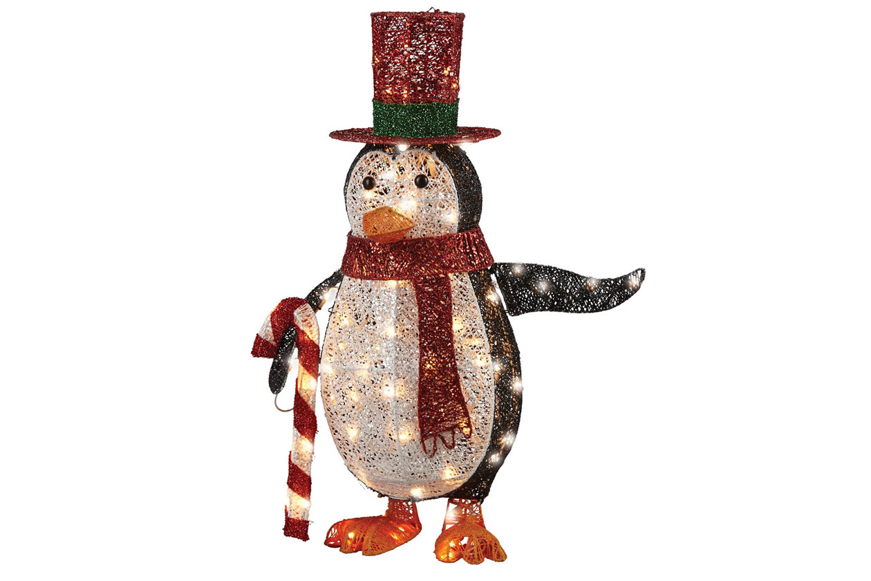 fun products 2021 Christmas penguin lighted display