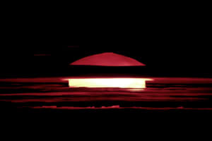 An atom bomb detonating
