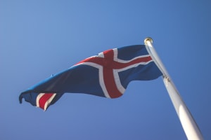 Isländische Flagge