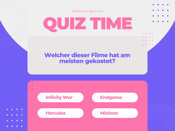 Achte Frage des Quiz