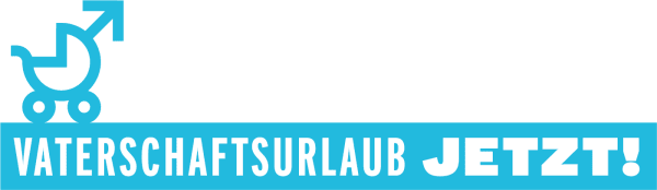 Vaterschaftsurlaub Jetzt campaign logo