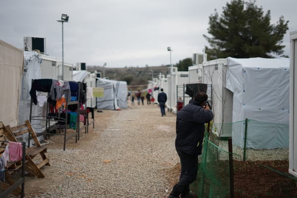 Refugee camp in Greece