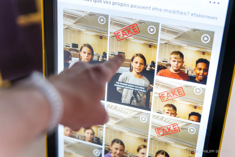 Eroeffnung der neuen Ausstellung 'Wirklich?! Fake, Fakt oder Meinung?' am Montag, 13. Oktober 2025 im Verkehrshaus der Schweiz in Luzern. Die Ausstellung zeigt, wie wichtig Medienkompetenz in Zeiten von Social Media, Algorithmen und Kuenstlicher Intelligenz ist und warum sie für die Demokratie unverzichtbar bleibt.