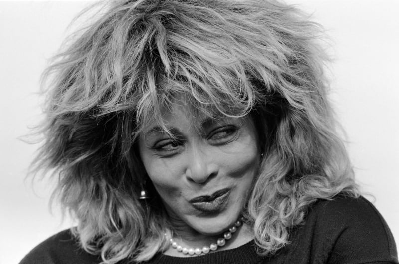 Rockstar Tina Turner, aufgenommen am 19. September 1986 in Zuerich waehrend ihrer Pressekonferenz.