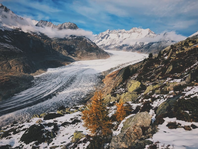 Der wunderschöne Aletschgletscher