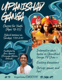 Upanishad Ganga Youth Classes Flyer