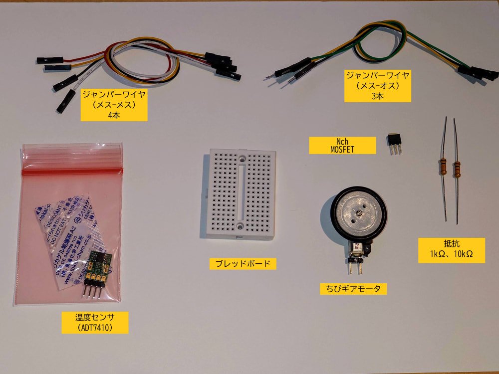 利用部品の写真