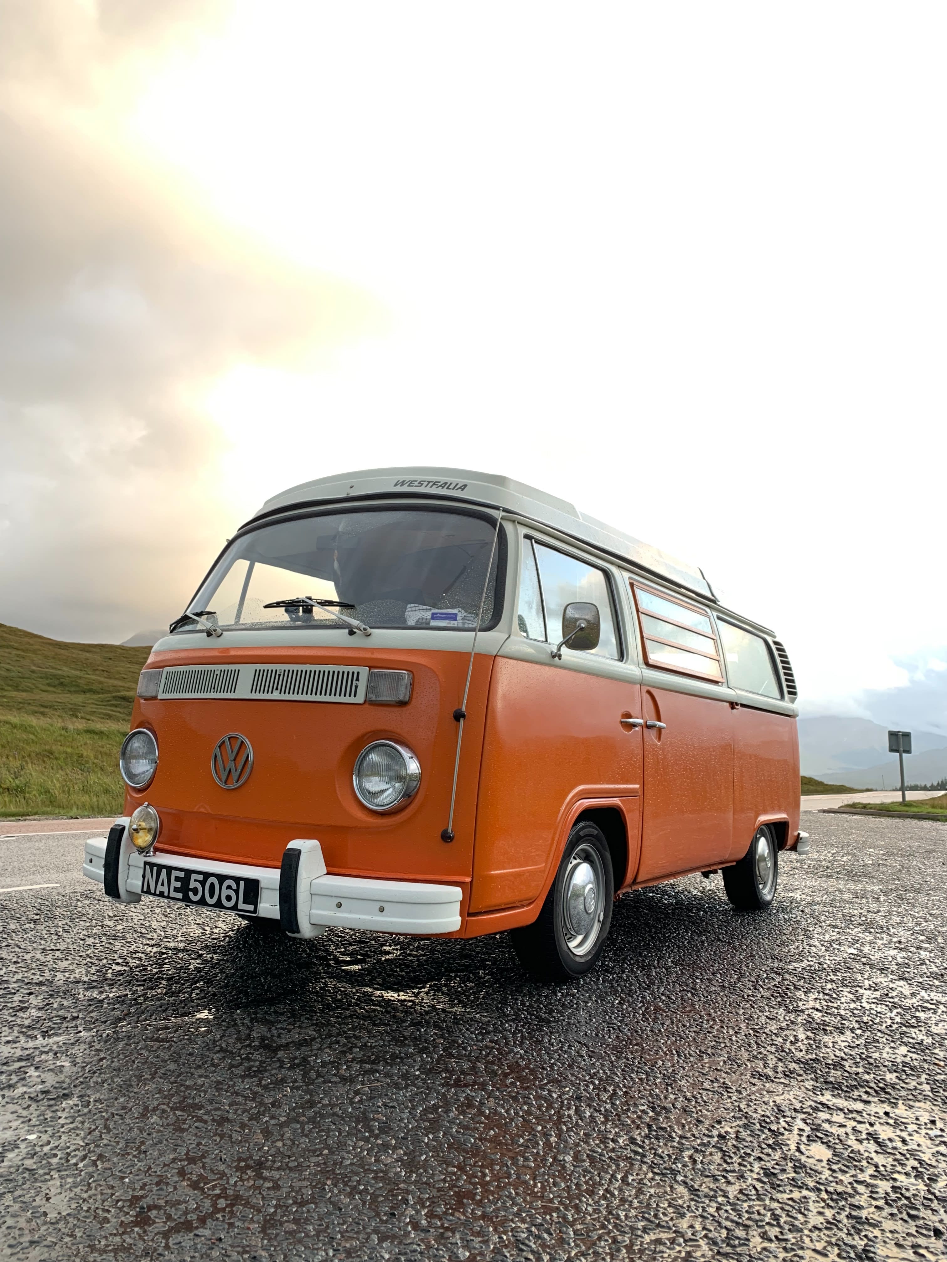 Retro Bulli in orange