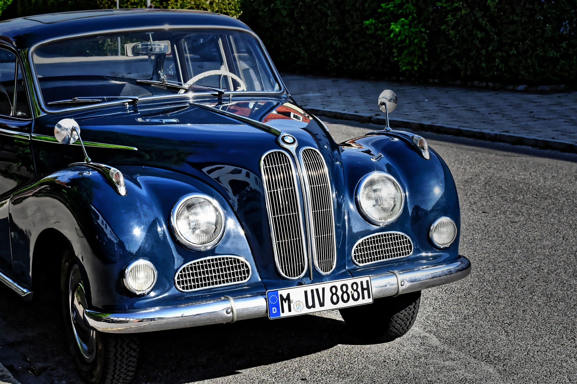 Blauer BMW Oldie 