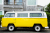 Gelber Bulli im Retro-Style