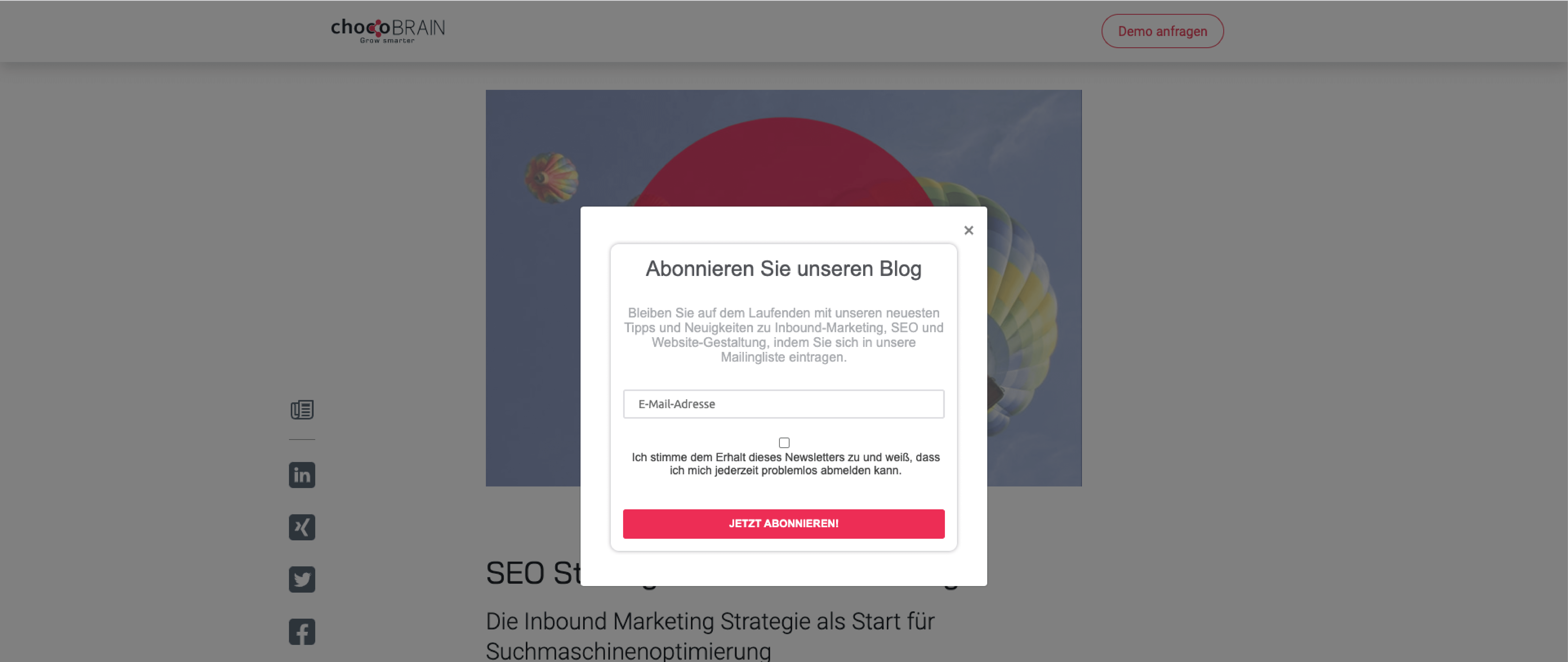 E-Mail Marketing chocoBRAIN