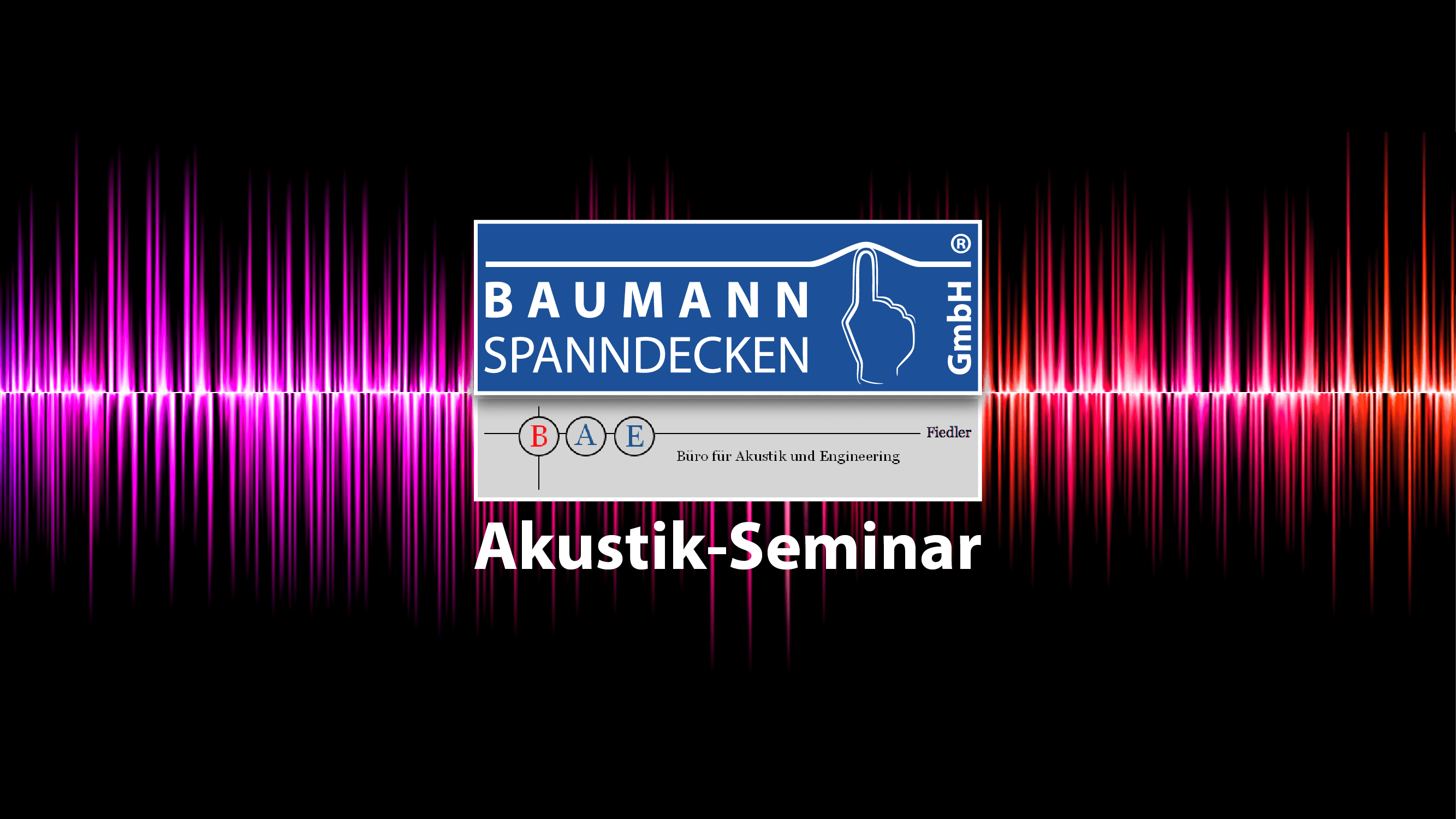 BSP Akustikseminar Logo Bild Akustikschulung