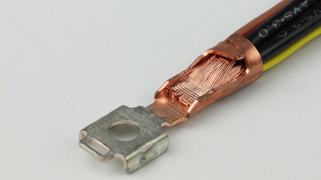 Copper Ultrasonic Wire Termination Sample 2