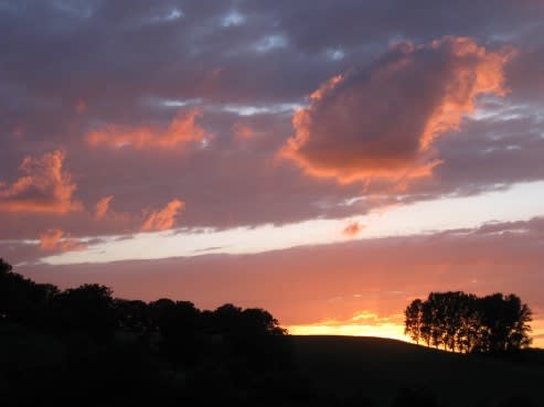 Abendhimmel im Vöckelsbacher Tal