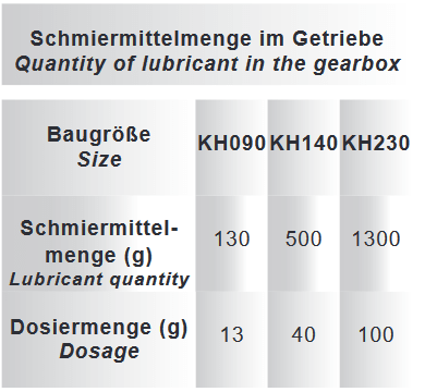 Schmierung Spindelhubgetriebe 1