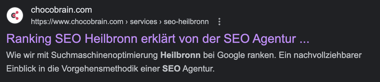 SEO Heilbronn Suchergebnisse