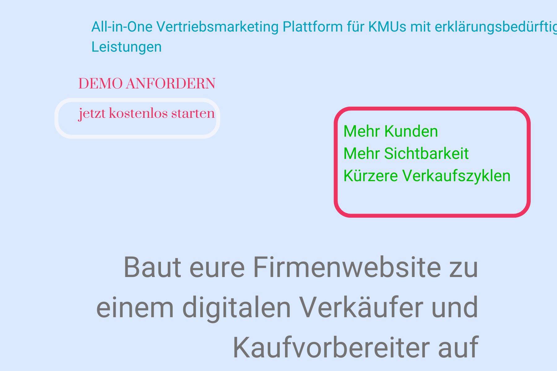 Beispiel für ein schlechtes Webdesign