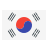 Südkorea Flagge Partner