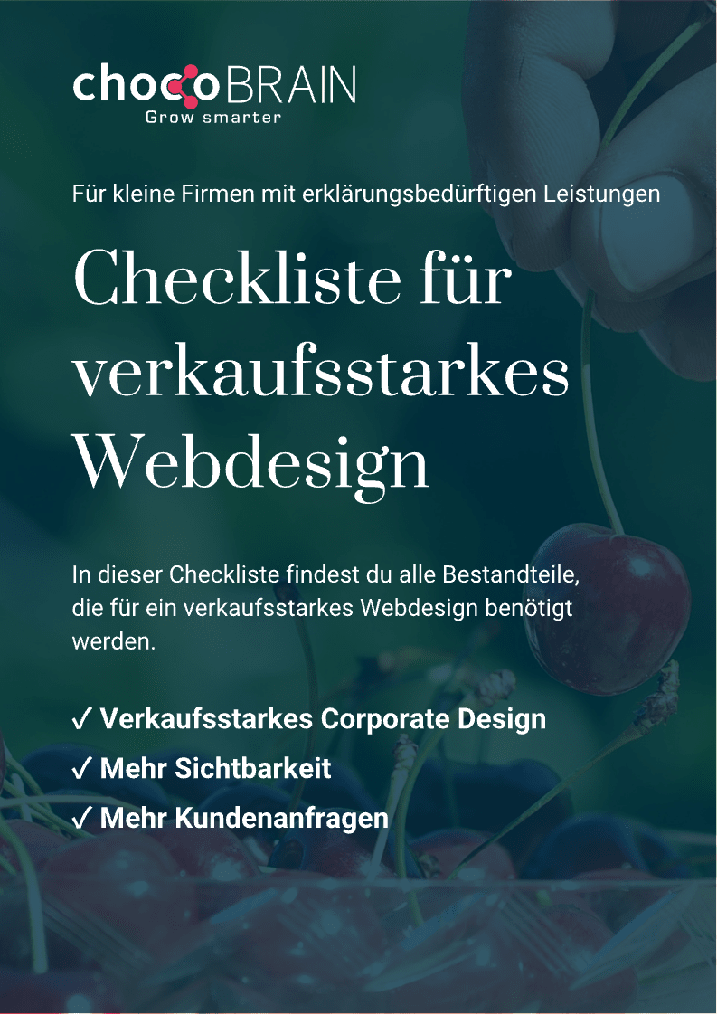 Checkliste für verkaufsstarkes Webdesign - Titelbild