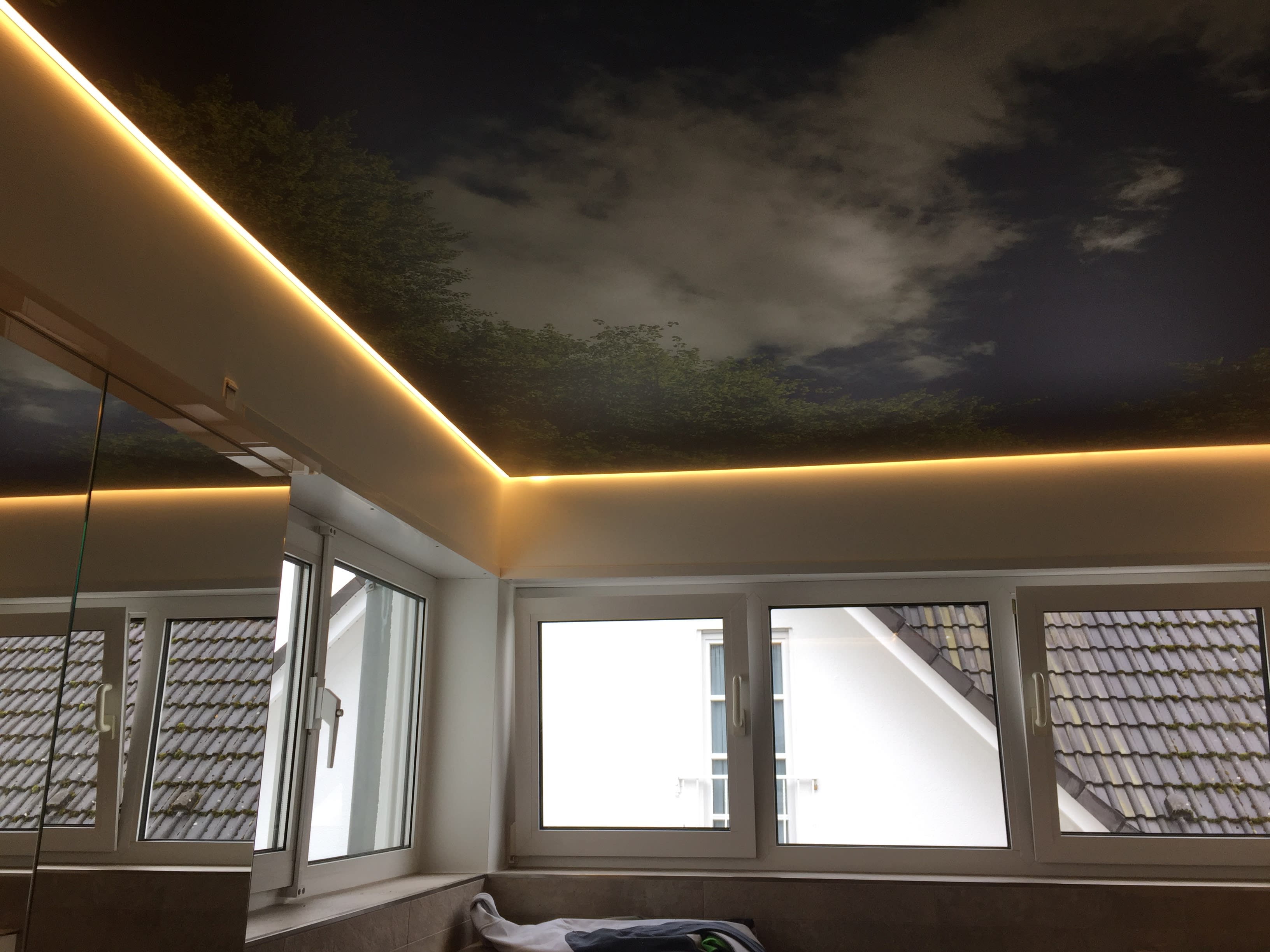 Folienspanndecke bedruckt mit LED