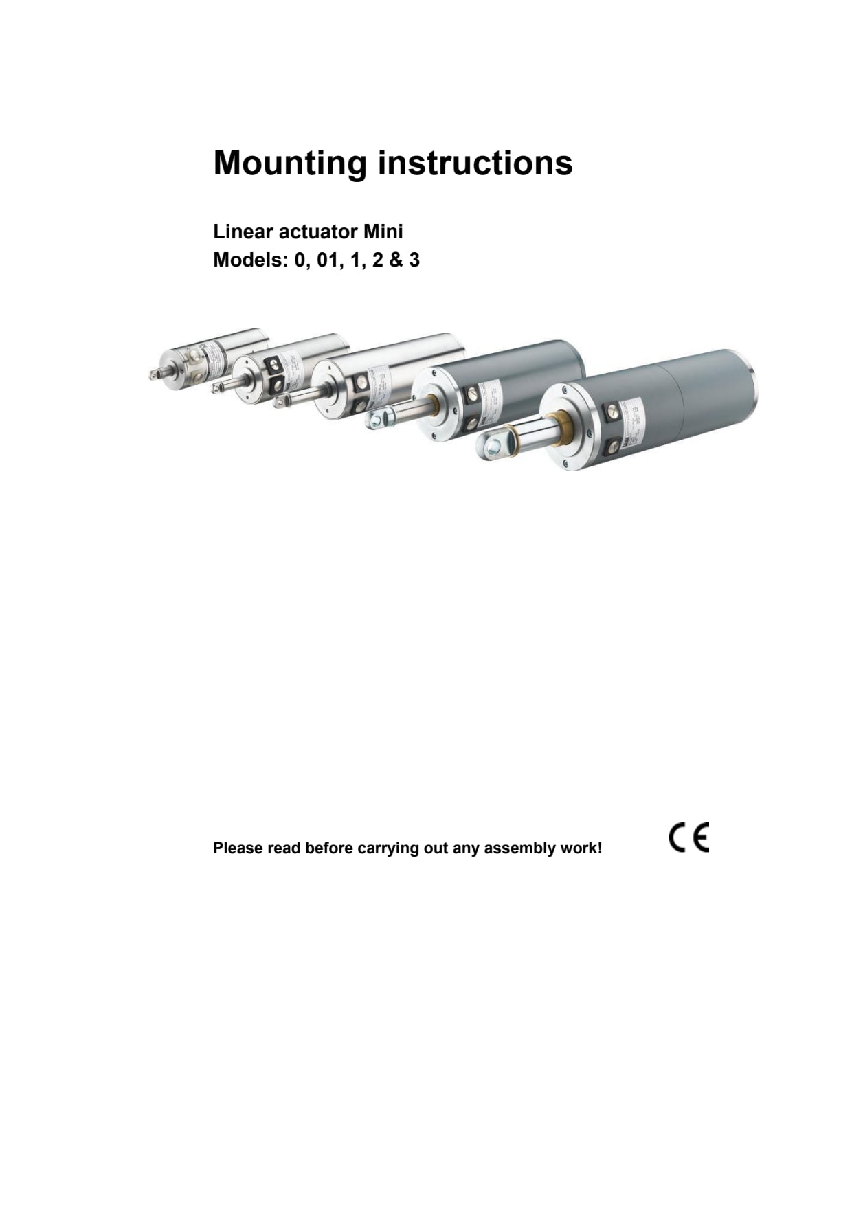 MINI Actuator - Operating Instruction - GROB Drive Technology