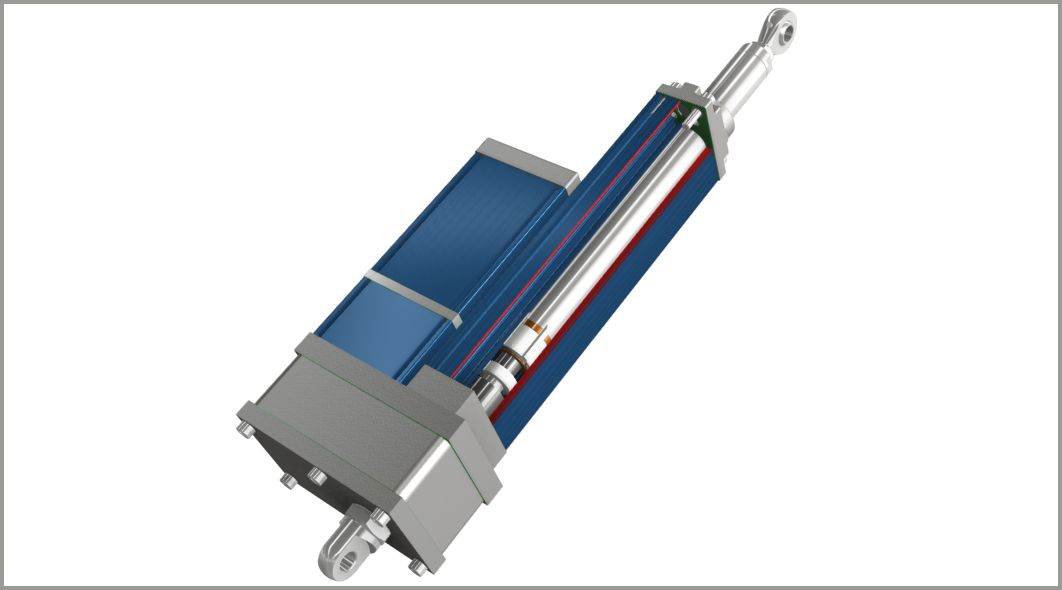 Electric Cylinder - parallel version - GROB Drive Technology