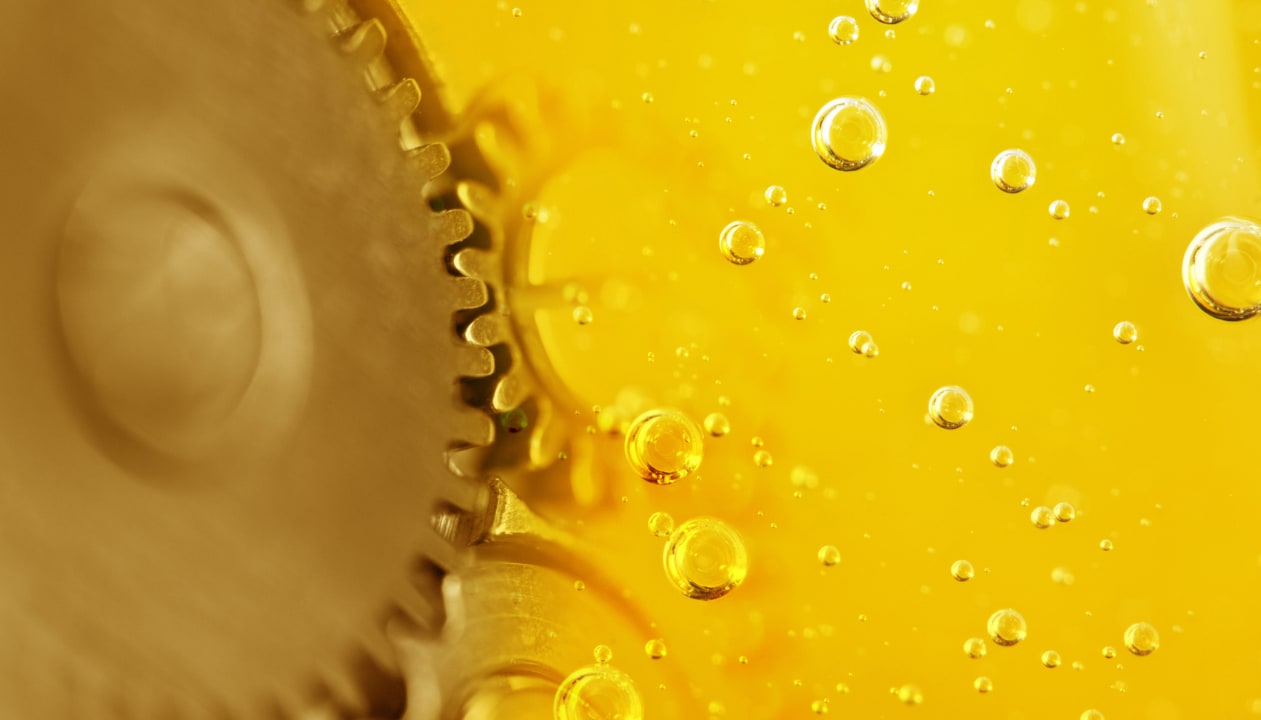 Oil filling in a worm gear