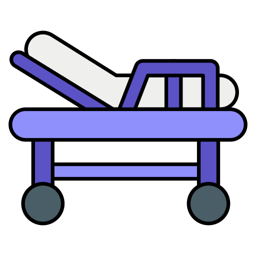 Medizinbett Piktogramm