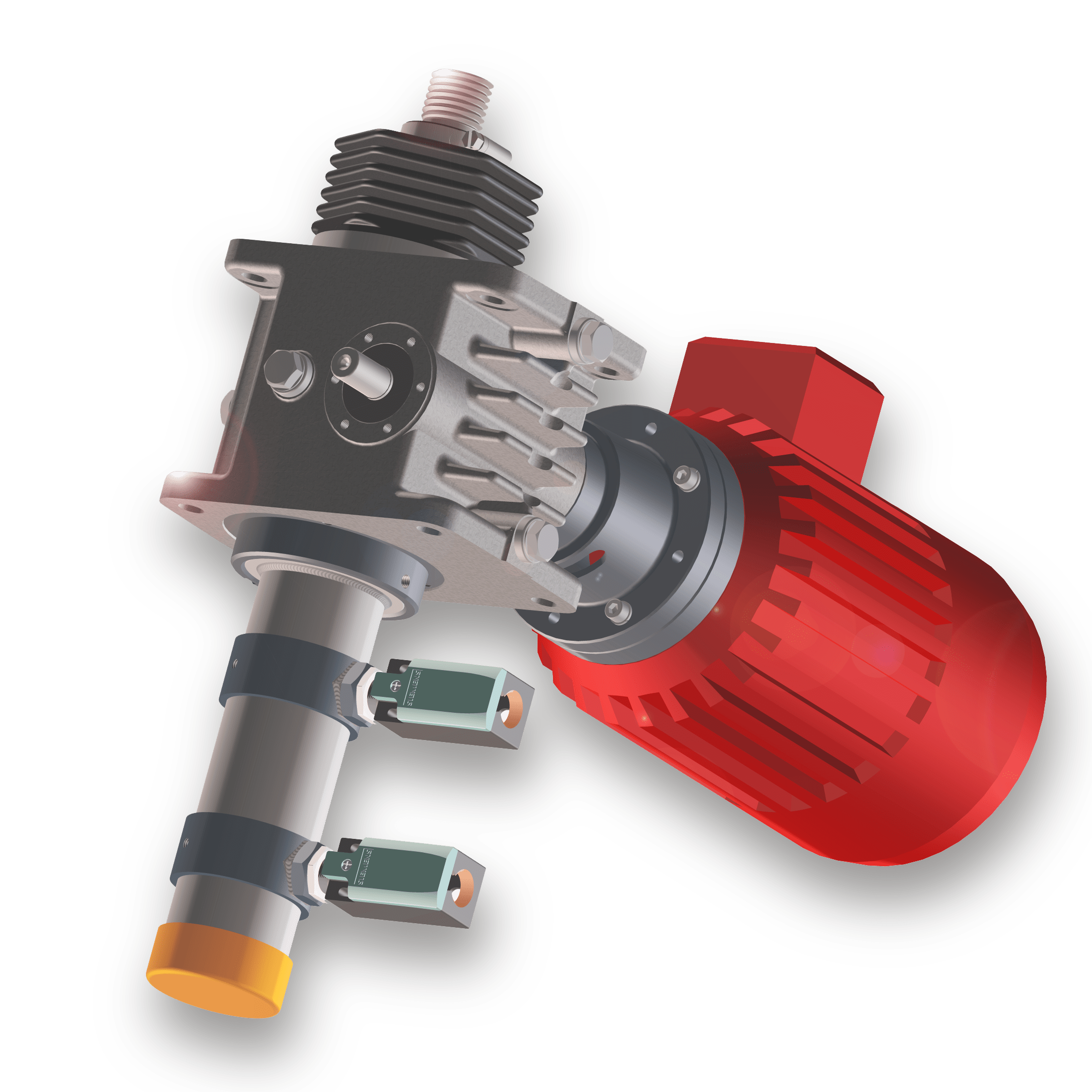 High-Performance Screw Jack HMC with motor and limit switches - GROB GmbH