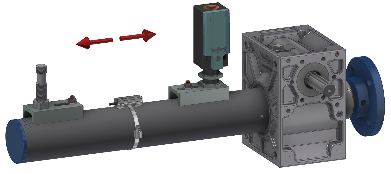 Screw Jack with 3 different types of limit switches - GROB GmbH