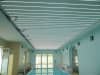 Schwimmbad mit Lichtketten