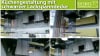 Küchengestaltung mit schwarzer Lackspanndecke Collage
