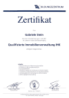 Zertifikat Qualifizierte Immobilienverwaltung IHK Gabriele Stein