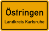 Schild Östringen