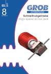 High-speed screw jack catalog